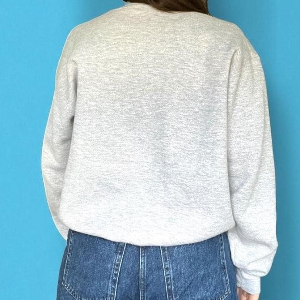 SALE 🍒 Vintage Graphic Harvard University Gray Champion Crew Neck Sweatshirt - Picture 4 of 7